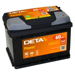 Car battery 60Ah 12V 540A Deta DB602 | telebaterias.com