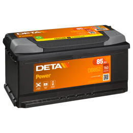 Batterie de voiture 85Ah 12V 760A Deta DB852 | telebaterias.com