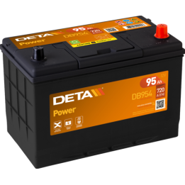 Car battery 95Ah 12V 760A Deta DB954 | telebaterias.com