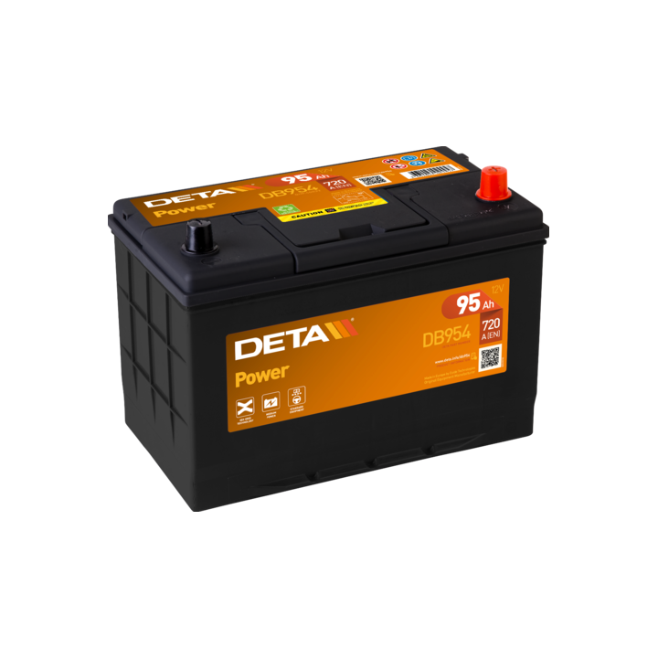 Autobatterie 95Ah 12V 760A Deta DB954 | telebaterias.com