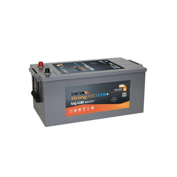 Bateria de camião 235Ah 12V 1200A Deta DE2353 | telebaterias.com