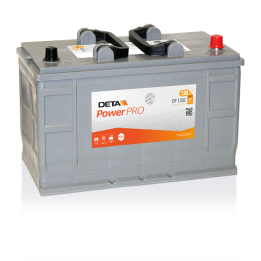 Batería de camión 120Ah 12V 870A Deta DF1202 | telebaterias.com