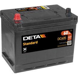 Batteria per auto 60Ah 12V Deta DC605 | telebaterias.com