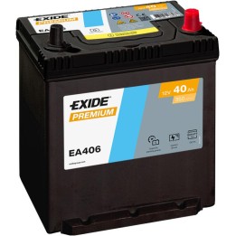 Car battery 40Ah 12V 350A Exide EA406 | telebaterias.com