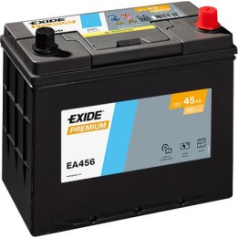 Car battery 45Ah 12V 390A Exide EA456 | telebaterias.com