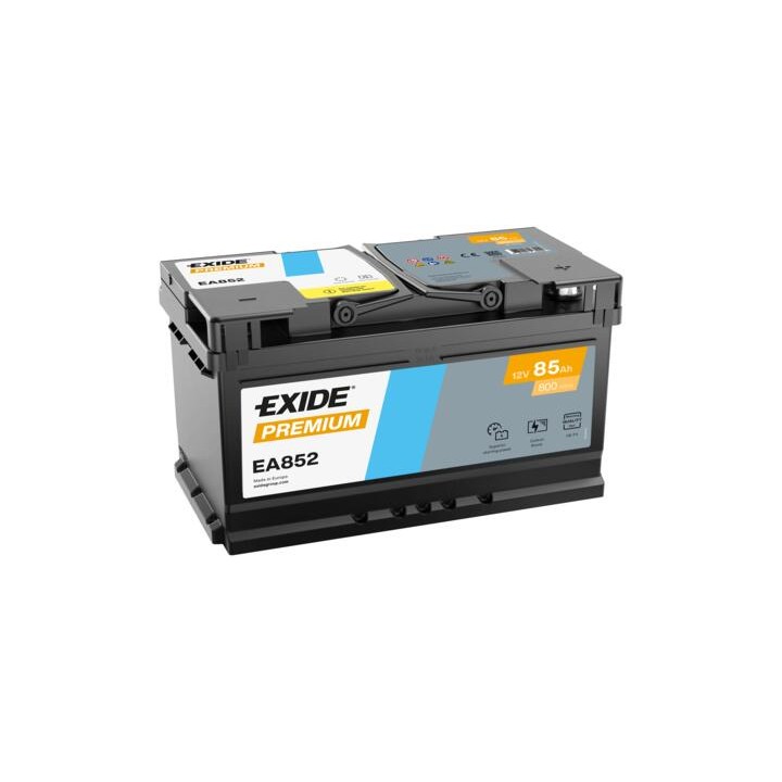 Autobatterie 85Ah 12V 800A Exide EA852 | telebaterias.com
