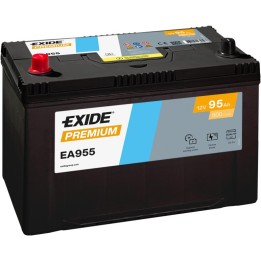 Car battery 95Ah 12V 800A Exide EA955 | telebaterias.com
