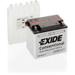 Motorradbatterie 28Ah 12V 280A Exide E60-N24L-A | telebaterias.com