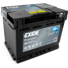 Autobatterie 60Ah 12V 600A Exide EA601 | telebaterias.com