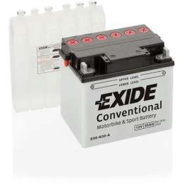 Motorcycle battery 30Ah 12V 300A Exide E60-N30-A | telebaterias.com