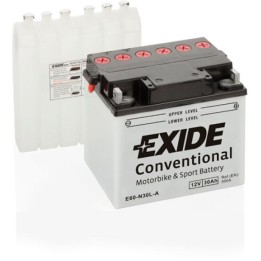 Batteria per moto 30Ah 12V 300A Exide E60-N30L-A | telebaterias.com