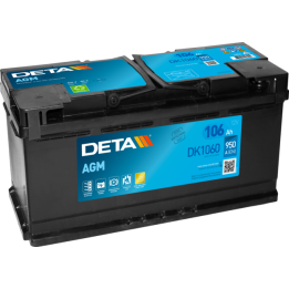 Batería Start-Stop 106Ah 12V 950A Deta DK1060 | telebaterias.com