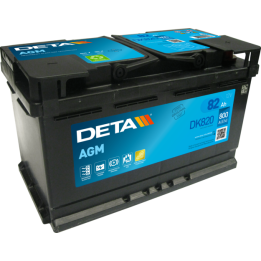 Batería Start-Stop 82Ah 12V 800A Deta DK820 | telebaterias.com