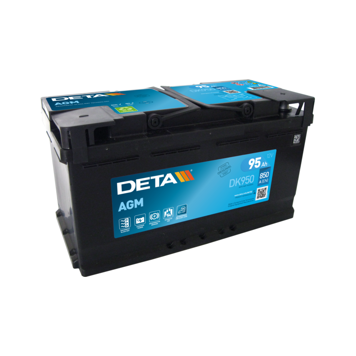 Start-Stop-Batterie 95Ah 12V 850A Deta DK950 | telebaterias.com