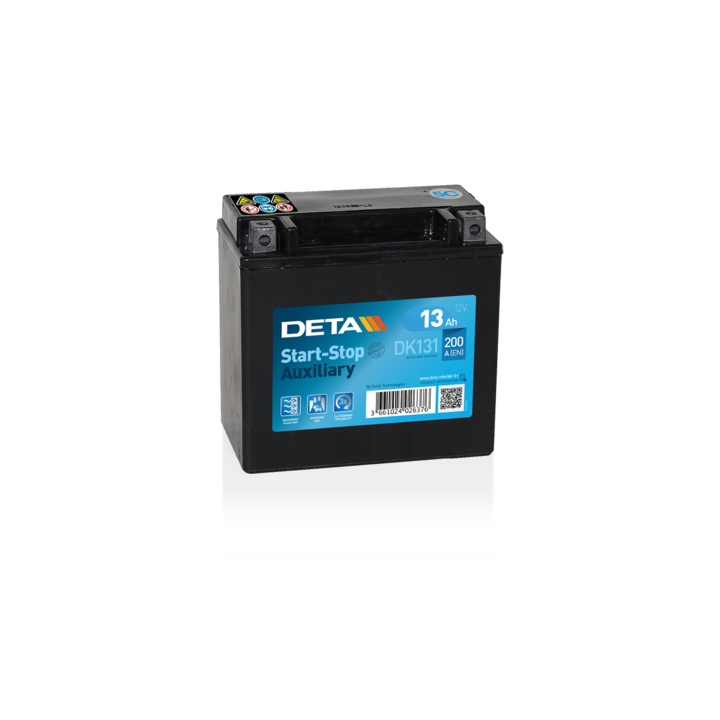 Zusatzbatterie 13Ah 12V 200A Deta DK131 | telebaterias.com