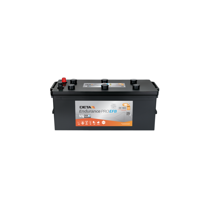 Batería de camión 180Ah 12V 1000A Deta DX1803 | telebaterias.com