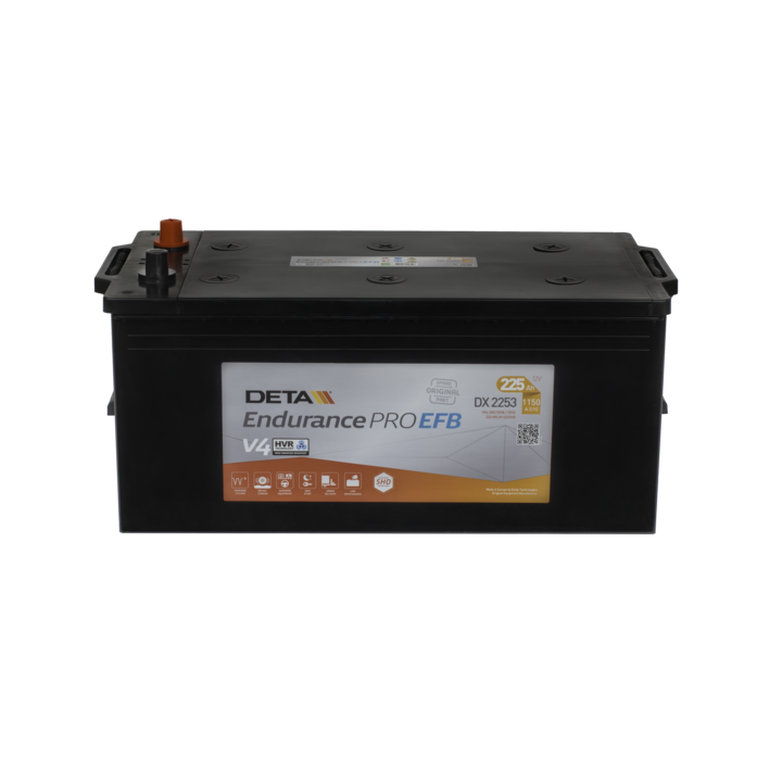 Batería de camión 225Ah 12V 1150A Deta DX2253 | telebaterias.com
