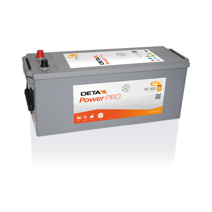 Batteria per camion 145Ah 12V 900A Deta DF1453 | telebaterias.com