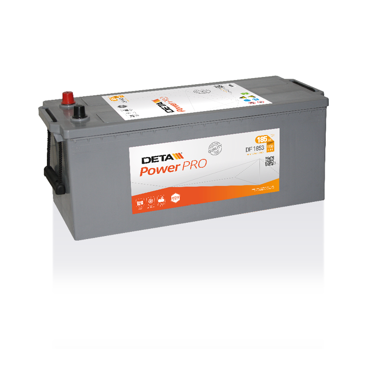 Batteria per camion 185Ah 12V 1150A Deta DF1853 | telebaterias.com