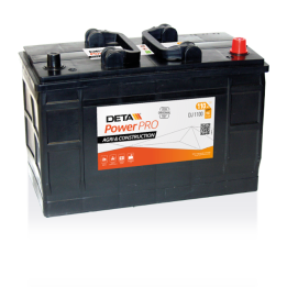 Batería de camión 110Ah 12V 900A Deta DJ1100 | telebaterias.com