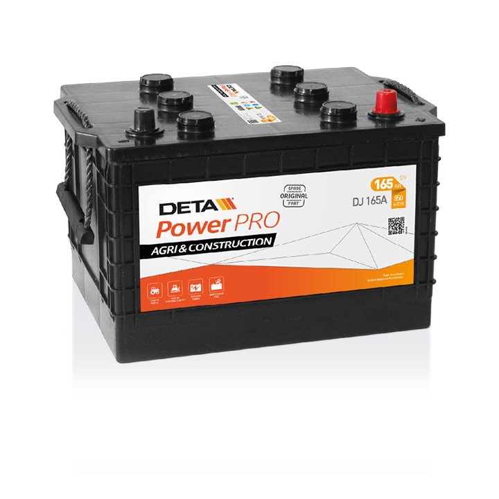 Batteria per camion 165Ah 12V 850A Deta DJ165A | telebaterias.com