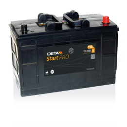 Batteria per camion 110Ah 12V 750A Deta DG1100 | telebaterias.com