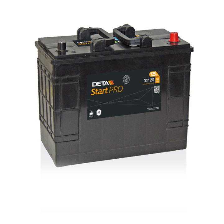 Batterie de camion 125Ah 12V 760A Deta DG1250 | telebaterias.com