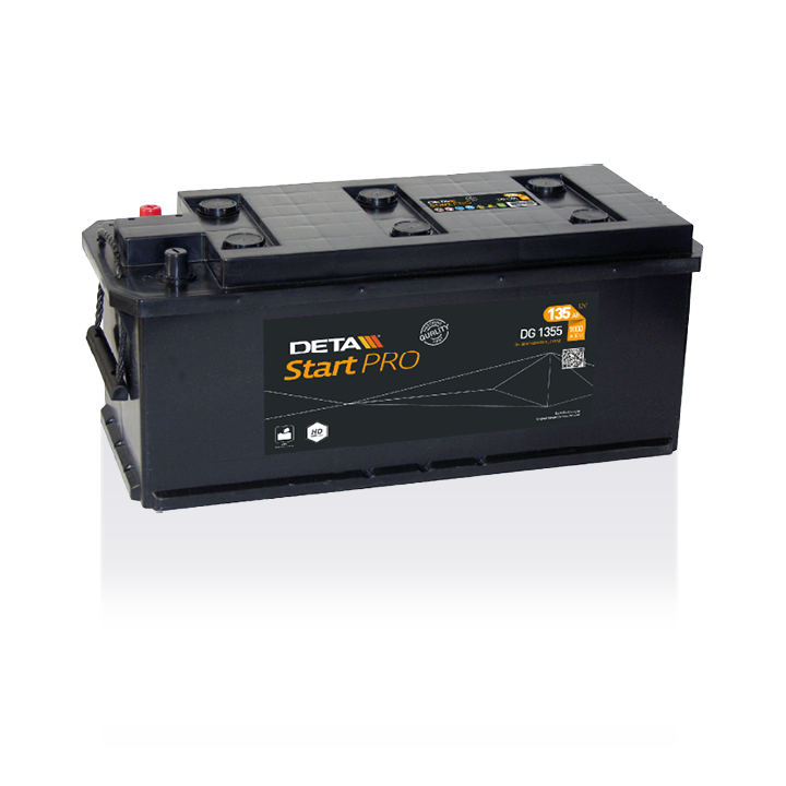 Batería de camión 135Ah 12V 1000A Deta DG1355 | telebaterias.com