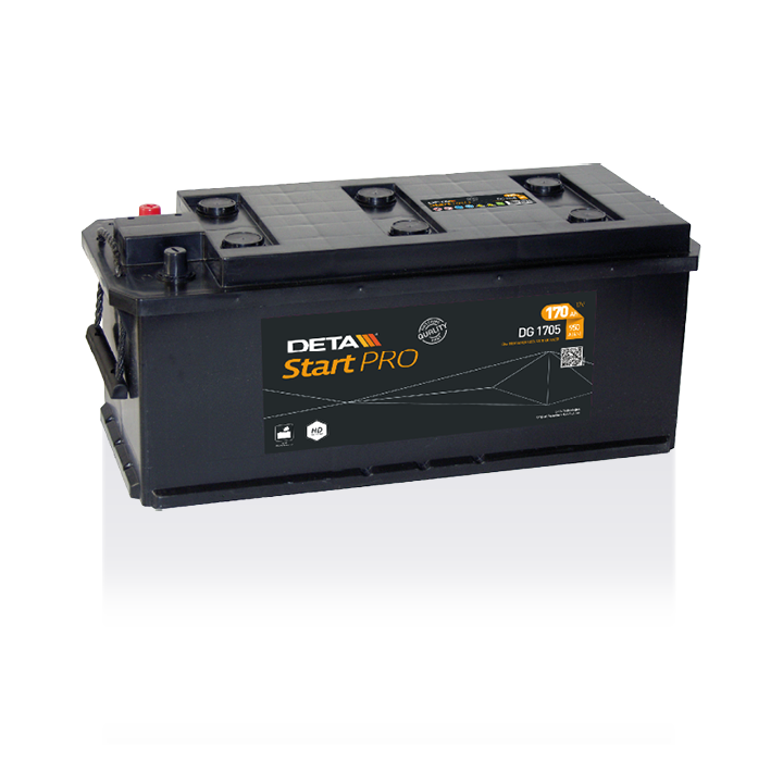 Batería de camión 170Ah 12V 950A Deta DG1705 | telebaterias.com