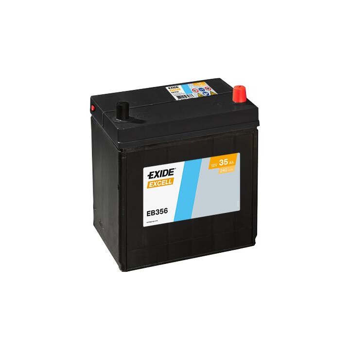 Batterie de voiture 35Ah 12V 240A Exide EB356 | telebaterias.com