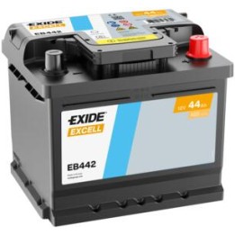Batería de coche 44Ah 12V 420A Exide EB442 | telebaterias.com