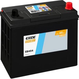 Car battery 45Ah 12V 330A Exide EB454 | telebaterias.com