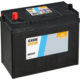 Autobatterie 45Ah 12V 330A Exide EB457 | telebaterias.com