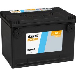 Batteria per auto 70Ah 12V 740A Exide EB708 | telebaterias.com