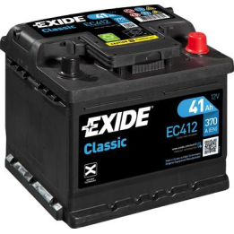 Autobatterie 41Ah 12V 370A Exide EC412 | telebaterias.com