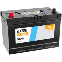 Batteria per auto 90Ah 12V 680A Exide EC905 | telebaterias.com