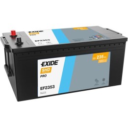 Truck battery 235Ah 12V 1300A Exide EF2353 | telebaterias.com