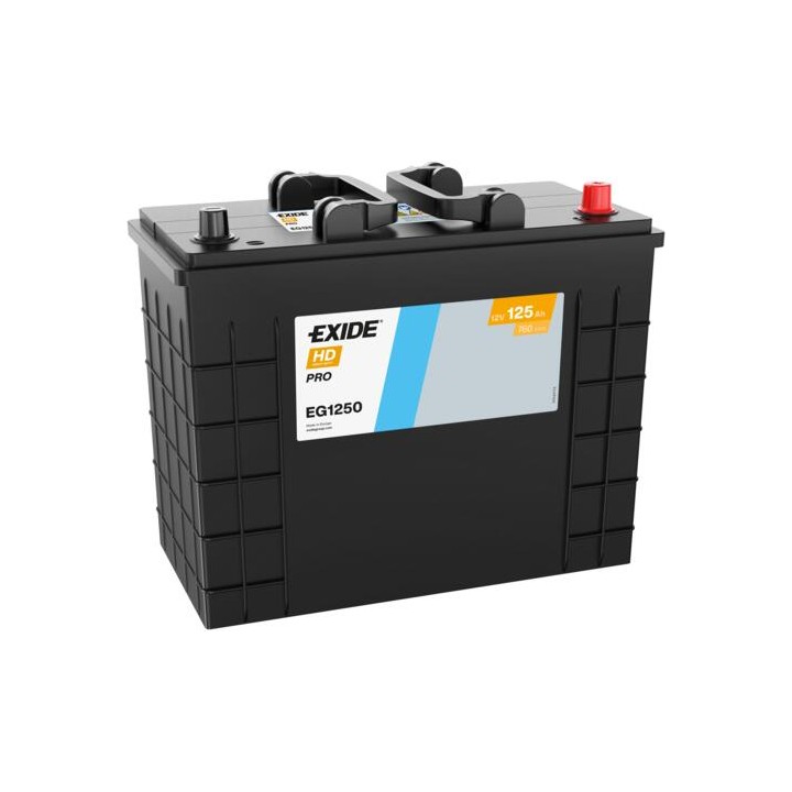 Batería de camión 125Ah 12V 760A Exide EG1250 | telebaterias.com