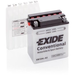 Batería de moto 12Ah 12V 165A Exide EB12AL-A2 | telebaterias.com