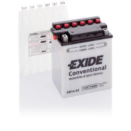 Motorcycle battery 14Ah 12V 145A Exide EB14-A2 | telebaterias.com