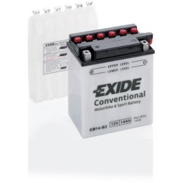 Motorcycle battery 14Ah 12V 145A Exide EB14-B2 | telebaterias.com