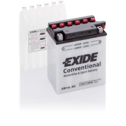 Batterie de moto 14Ah 12V 145A Exide EB14L-B2 | telebaterias.com