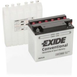 Batterie de moto 19Ah 12V 190A Exide EB16-B | telebaterias.com