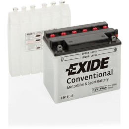 Batería de moto 19Ah 12V 190A Exide EB16L-B | telebaterias.com