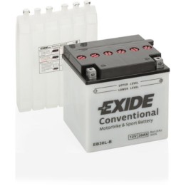 Batterie de moto 30Ah 12V 300A Exide EB30L-B | telebaterias.com