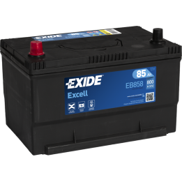 Batería de coche 85Ah 12V 800A Exide EB858 | telebaterias.com