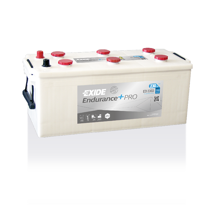Batteria per camion 230Ah 12V 1100A Exide ED2303 | telebaterias.com
