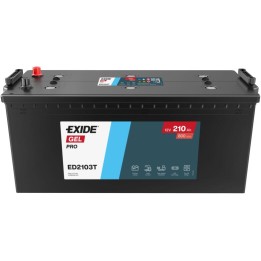 Truck battery 210Ah 12V 800A Exide ED2103T | telebaterias.com