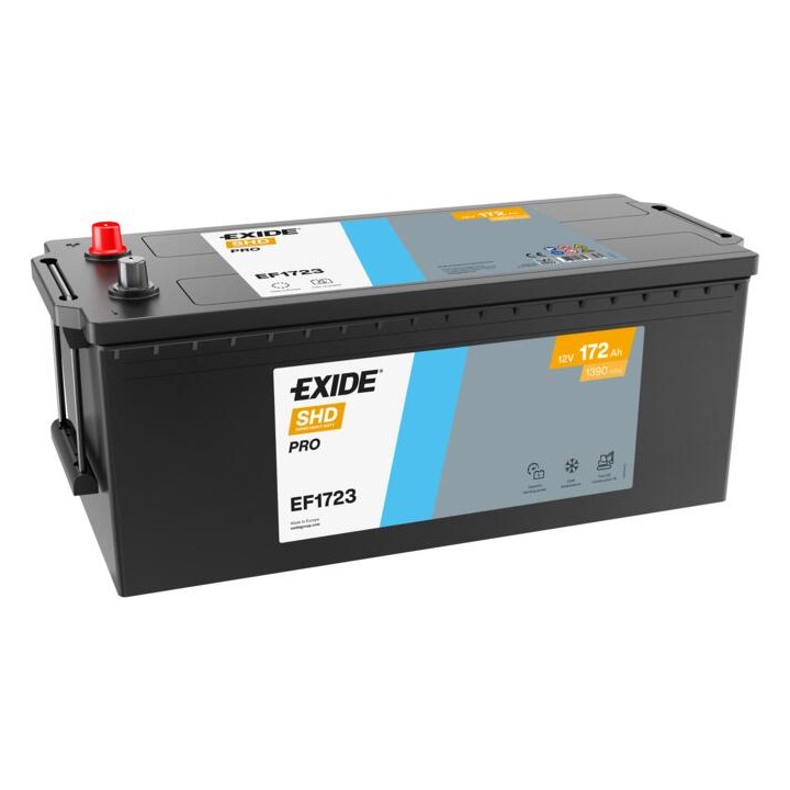 Batteria per camion 172Ah 12V 1390A Exide EF1723 | telebaterias.com