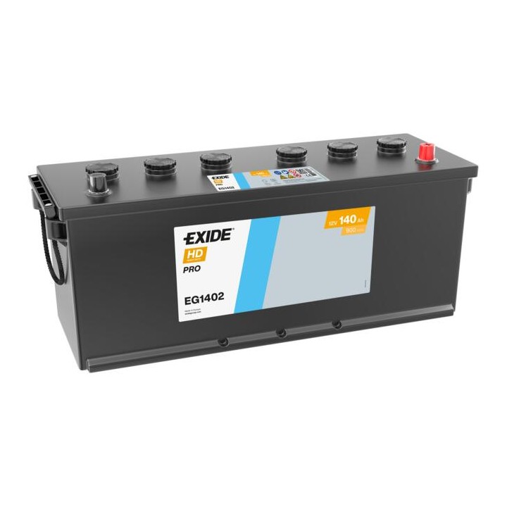 Batteria per camion 140Ah 12V 900A Exide EG1402 | telebaterias.com